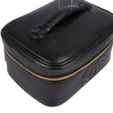 Chanel Caviar Leather Vanity Case Handbag - vintageandkickz