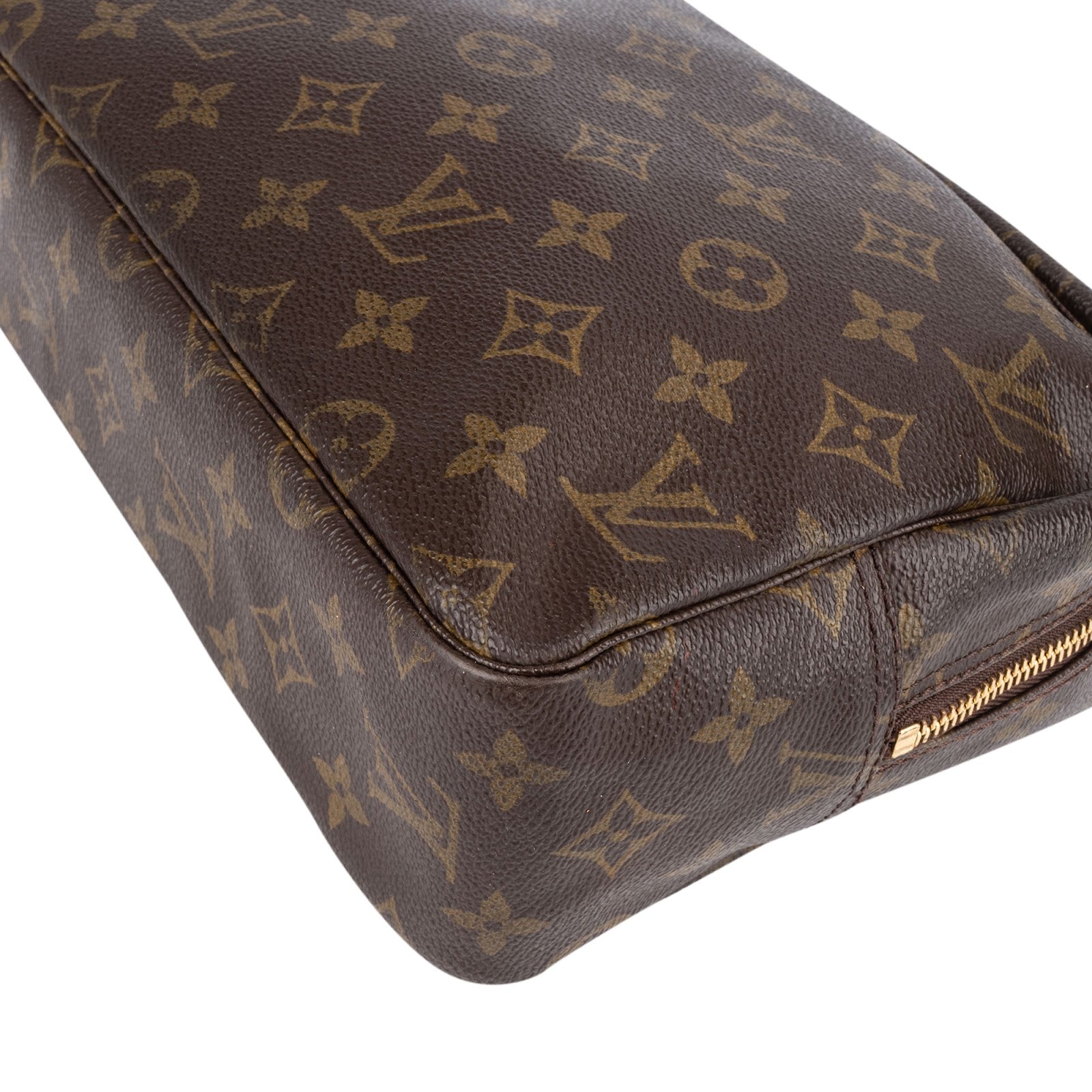 Louis Vuitton Monogram Canvas Trousse de Toilette 28 Clutch - vintageandkickz