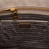 Prada Grey Saffiano Leather Galleria Handbag