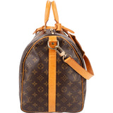 Louis Vuitton Monogram Canvas Keepall 50 Bandoulière Travel Bag