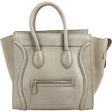 Céline Green Smooth Leather Large Luggage Handbag