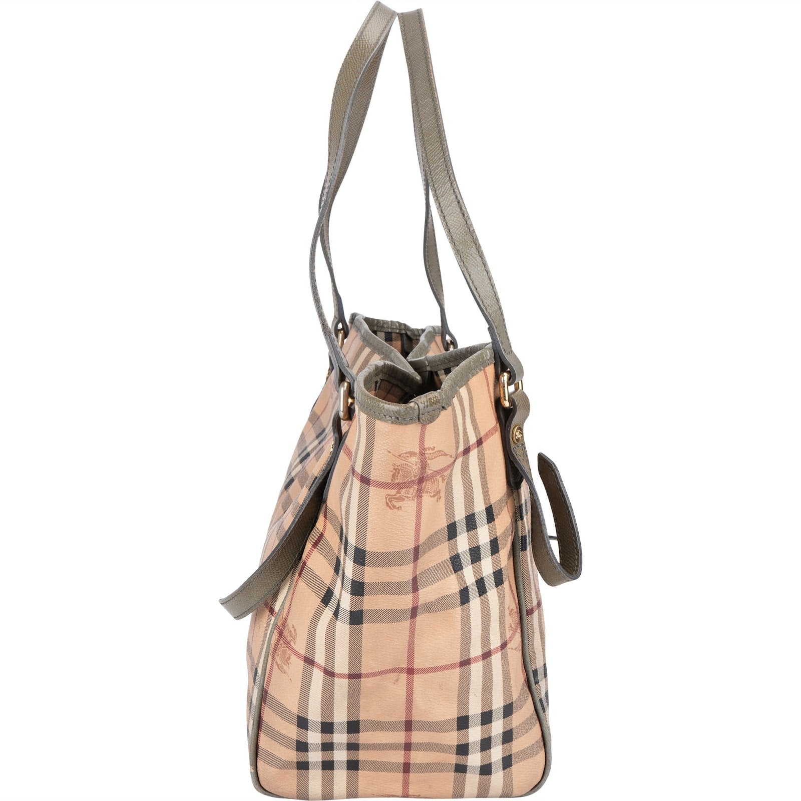 Burberry Haymarket Check Canterbury Tote Shoulder Bag - vintageandkickz