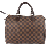 Louis Vuitton Monogram Damier Ebene Speedy 30 Handbag - vintageandkickz