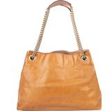 Gucci Patent Leather Soho Chain Tote Crossbody Bag
