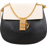 Chloé Bicolor Leather Drew Crossbody Bag