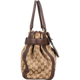 Gucci Monogram GG Canvas Running Tote Satchel Handbag