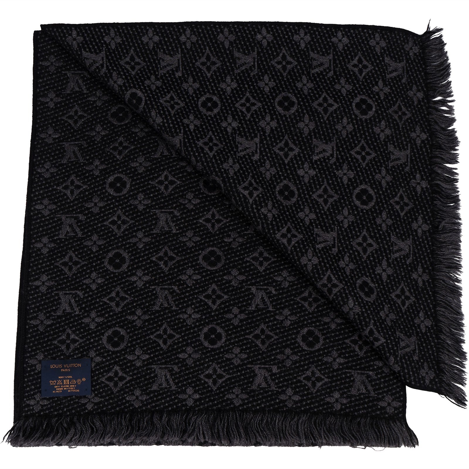 [🔄️B06 / F35] Louis Vuitton Silk Monogram Logomania Tuch Scarf - vintageandkickz