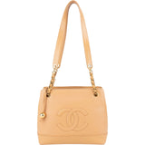 [🔄️B11 / F24] Chanel Jumbo Caviar Leather CC Ball Charm Tote Shoulder Bag - vintageandkickz