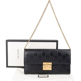 Gucci Guccissima Leather Wallet On Chain Shoulder Bag