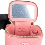 Chanel Quilted Lambskin Mini Vanity Crossbody Bag