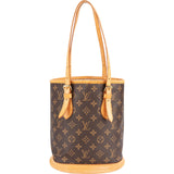 Louis Vuitton Monogram Canvas Bucket PM Shoulder Bag