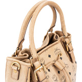 MCM Monogram Visetos Drawstring Tote Handbag