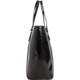 Gucci Microguccissima Monogram Patent Leather Large Tote Shoulder Bag