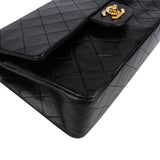 Chanel Quilted Lambskin 24K Gold Medium Double Flap Crossbody Bag