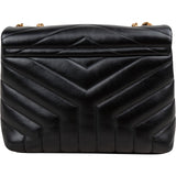Saint Laurent Quilted Leather Small Loulou Crossbody Bag