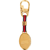 Gucci Web Stripe Interlocking G Keychain Key Holder Bag Charm