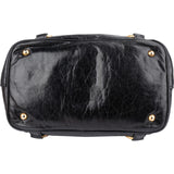 Miu Miu Vitello Lux Leather Ring Tote Handbag