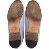 Chanel Lilac Leather CC Cap Toe Ballerina Flats (38)