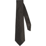 Chanel CC Emblem Check Monogram Silk Tie Krawatte