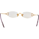 Cartier 18K Gold C Decor Rimless Eyeglasses