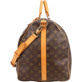 Louis Vuitton Monogram Canvas Keepall 60 Bandoulière Travel Bag