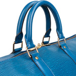 [🔄️B20 / F06] Louis Vuitton Blue Epi Leather Keepall Travel Bag - vintageandkickz