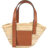Loewe Raffia Small Basket Shoulder Bag