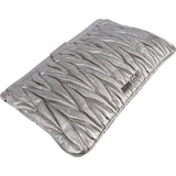 Miu Miu Metallic Matelassé Nappa Leather Clutch