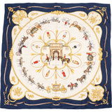 Hermès The Royal Mews Silk 90 Scarf Tuch
