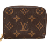Louis Vuitton Monogram Canvas Zippy Coin Purse Wallet