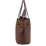 Louis Vuitton Monogram Damier Ebene Neverfull MM Shoulder Bag