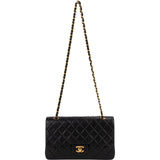 Chanel Quilted Lambskin 24K Gold Medium Double Flap Shoulder Bag