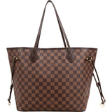 Louis Vuitton Monogram Damier Ebene Neverfull MM Shoulder Bag
