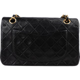 Chanel Quilted Lambskin 24K Gold Small Double Flap Shoulder Bag
