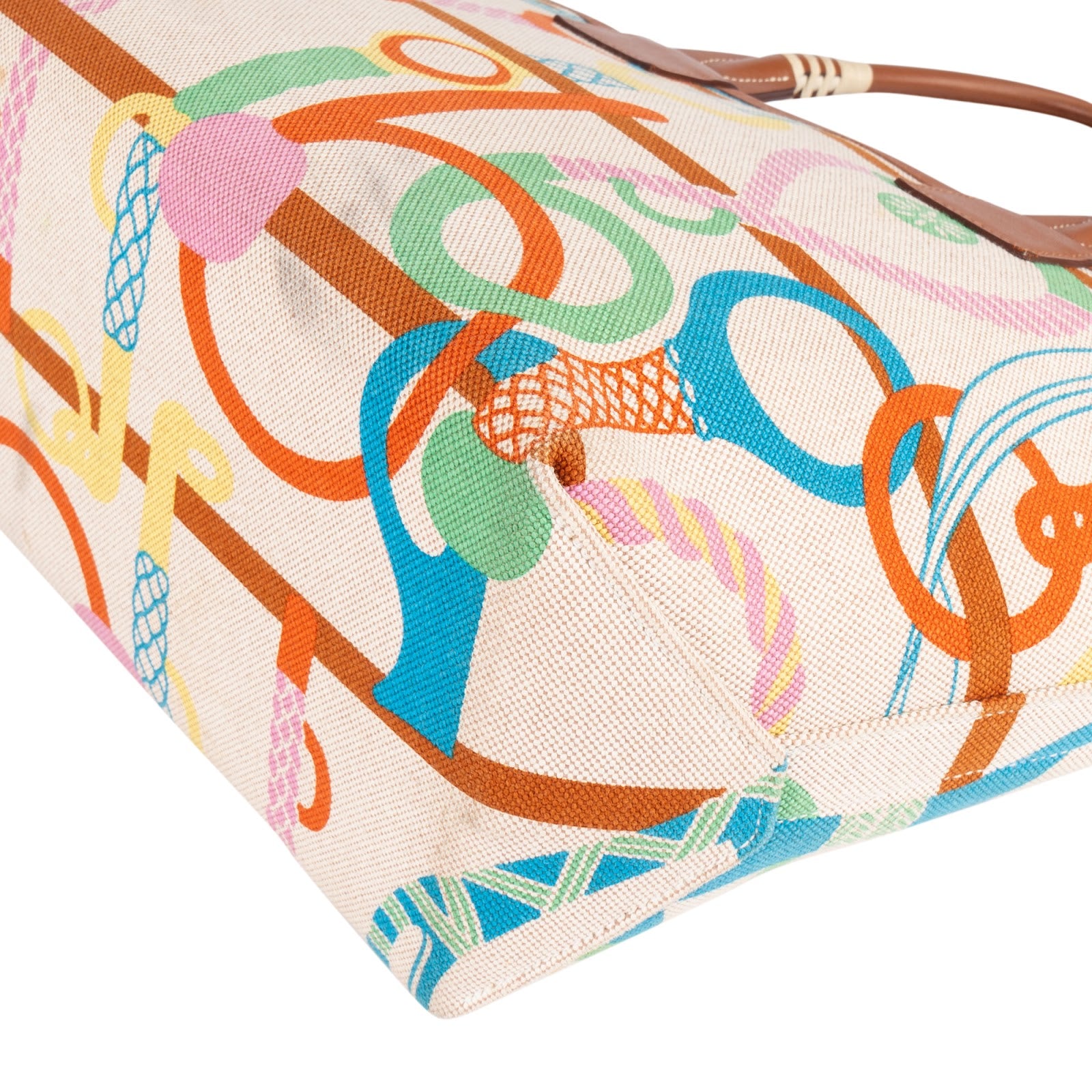 Hermès Canvas Monogram Steeple 25 Handbag - vintageandkickz