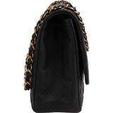 Chanel Quilted Lambskin Jumbo Single Flap Shoulder Crossbody Bag