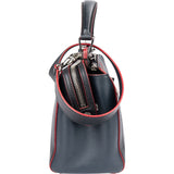 Fendi Bicolor Leather Flowerland 2 in 1 Dotcom Handbag
