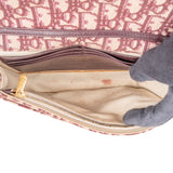 Christian Dior Trotter Monogram Canvas Saddle Wallet On Chain Crossbody Bag