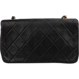 Chanel Quilted Lambskin Small 24K Gold Single Flap Crossbody Bag