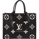 Louis Vuitton Bicolor Monogram Empreinte Calfskin OnTheGo MM Shoulder Bag