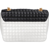 Celine Quilted Bicolor Calfskin Medium C Crossbody Bag