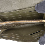 Louis Vuitton Olive Green Mahina Leather Amelia Wallet
