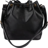 Louis Vuitton Noir Epi Leather Sac Noé Petit Shoulder Bag