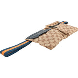 Gucci Grained Leather GG Canvas Belt Crossbody Bag