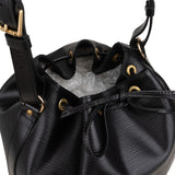Louis Vuitton Noir Epi Leather Sac Noé Grande Shoulder Bag