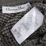 Christian Dior Wool Houndstooth Knit Button Up Collar Longsleeve Sweater (FR 36 / DE 34)