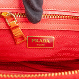 Prada Pink Saffiano Leather Small Galleria Handbag