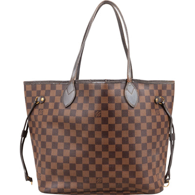 Louis Vuitton Monogram Damier Ebene Neverfull MM Shoulder Bag