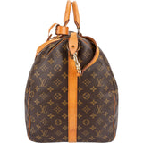 Louis Vuitton Monogram Canvas Keepall 60 Bandoulière Travel Bag