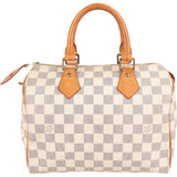 Louis Vuitton Monogram Damier Azur Canvas Speedy 25 Handbag